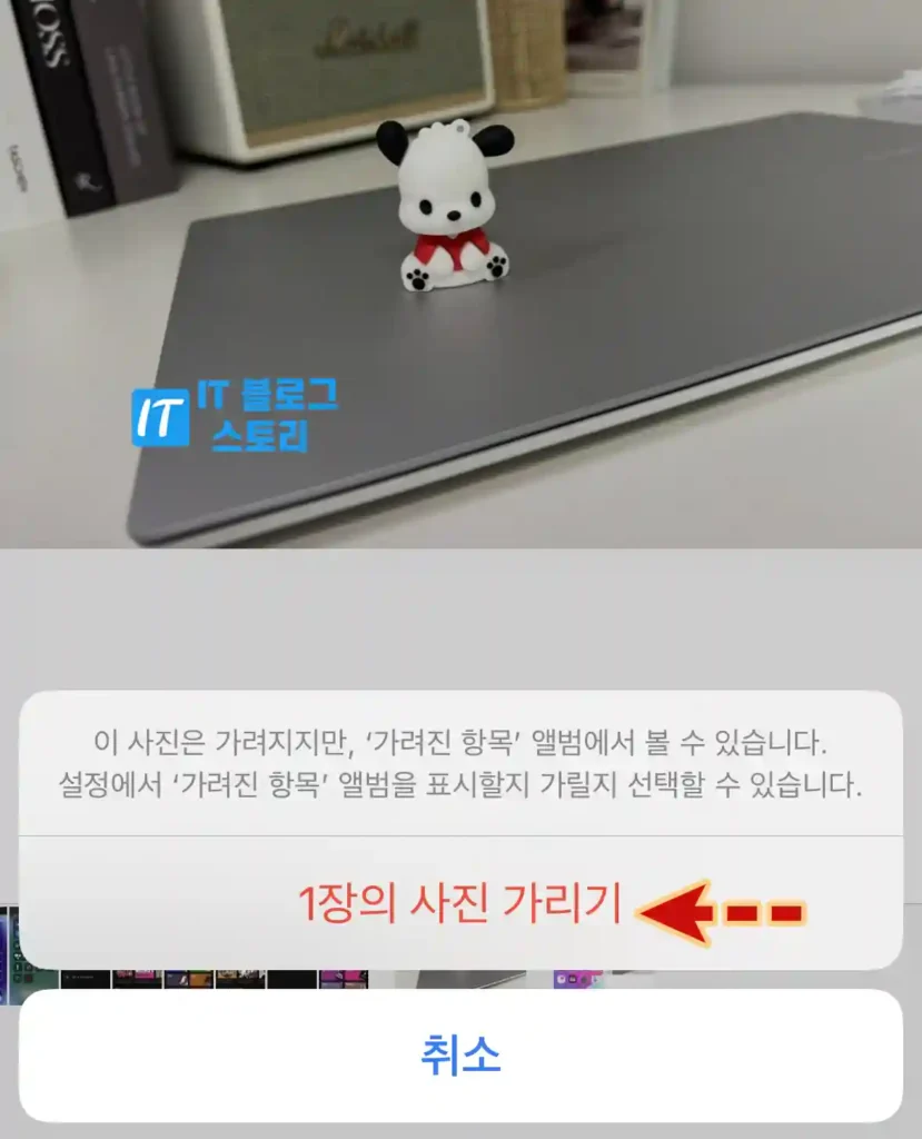 아이폰 사진 가리기 승인